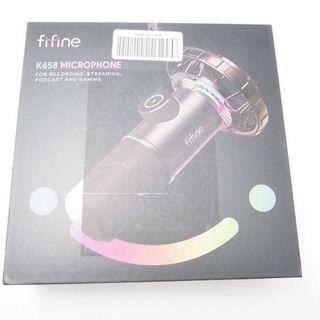 美品 FIFINE ファイファイン K658 ダイナミックマイク 録音 配信 ゲーム USB PC周辺機器 HU956 (マイク)