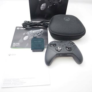 マイクロソフト(Microsoft)の美品 Microsoft マイクロソフト Xbox Elite Series2 エリートシリーズ FST-00009 ワイヤレスコントローラー エリコン ゲーム アクセサリ 周辺機器 HU957 (PC周辺機器)