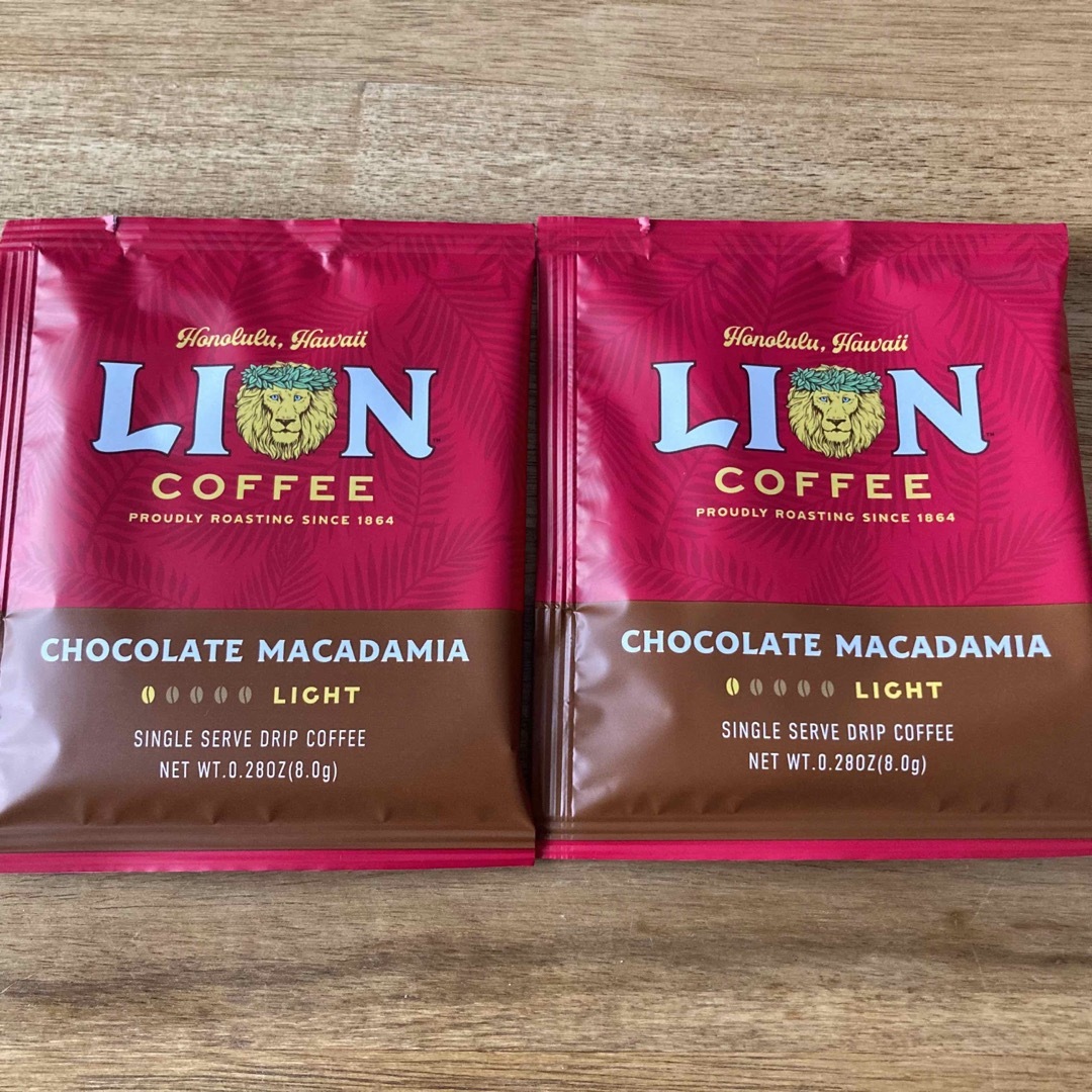 ライオンコーヒー(ライオンコーヒー)のLION COFFEE チョコレート　2袋 食品/飲料/酒の飲料(コーヒー)の商品写真