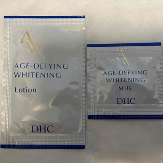 ディーエイチシー(DHC)のDHC薬用エイジアホワイト ローションとミルク　サンプル(サンプル/トライアルキット)