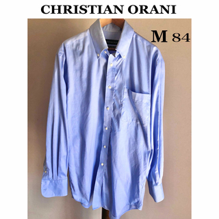 アオヤマ(青山)のCHRISTIAN ORANI  メンズ　ワイシャツ　ドレスシャツ　ブルー(シャツ)