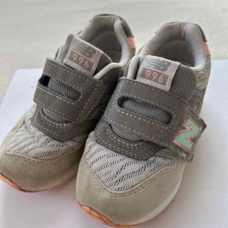 ニューバランス(New Balance)のニューバランス　16cm ミントグリーン×ピンク　春カラー(スニーカー)