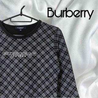 BURBERRY - 【美品】Burberry London  バーバリーロンドン　長袖　ブラック　M