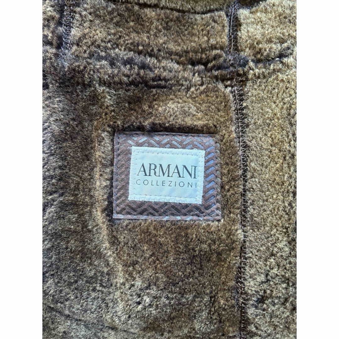 ARMANI COLLEZIONI(アルマーニ コレツィオーニ)のGIORGO ARMANIムートンコート メンズのジャケット/アウター(レザージャケット)の商品写真