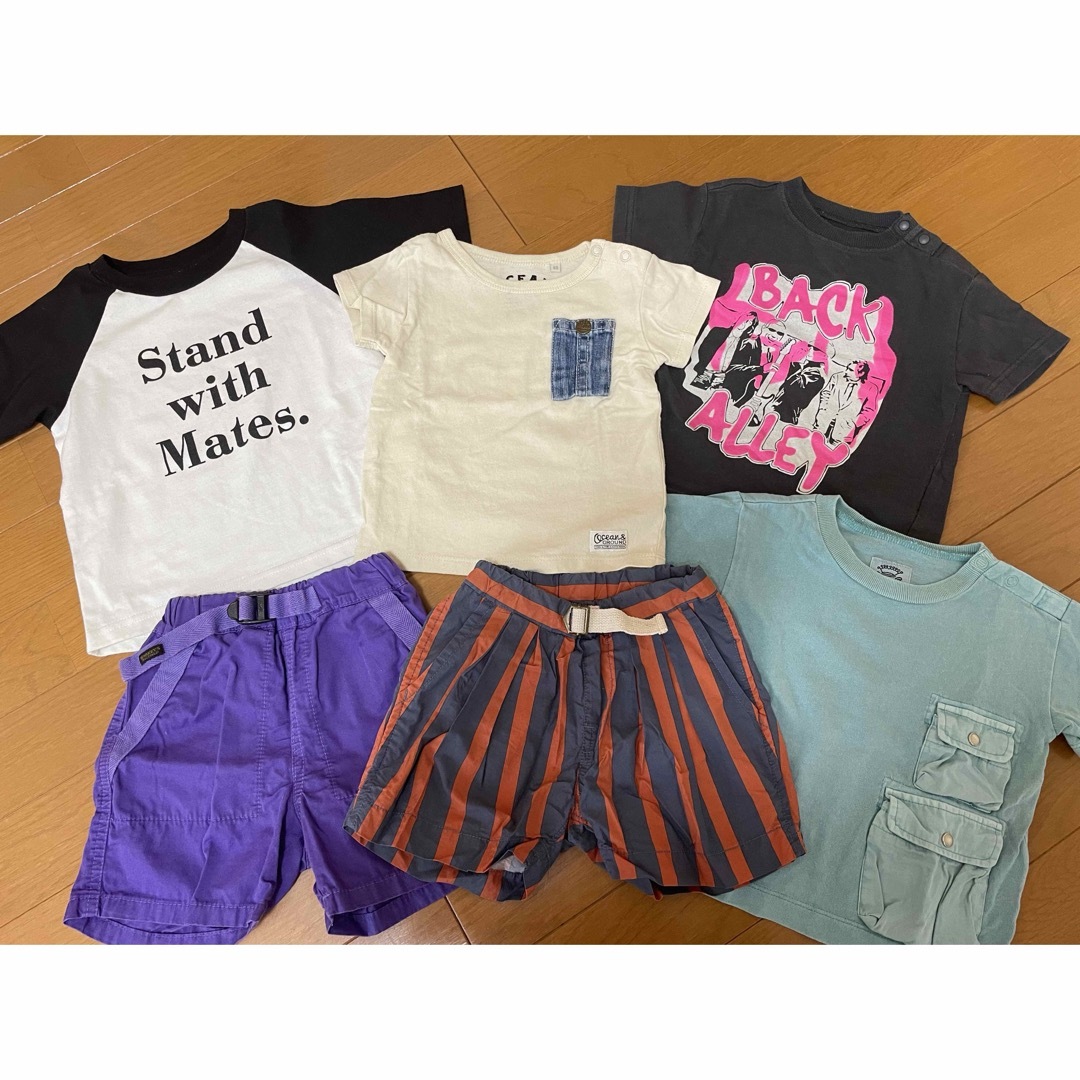 MARKEY'S(マーキーズ)の値下げサイズ80センチmarkeys、Tシャツ、ハーフパンツ6点セット売り キッズ/ベビー/マタニティのベビー服(~85cm)(パンツ)の商品写真