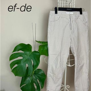 エフデ(ef-de)の【大人気】ef-deエフデ　パンツ　スパッツ　タイト　チェック　カジュアル(カジュアルパンツ)