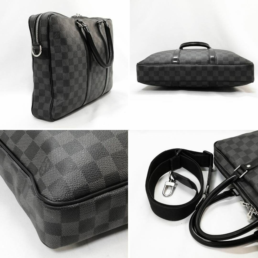 LOUIS VUITTON(ルイヴィトン)の【良品】ルイ・ヴィトン（ダミエ・グラフィット）ポルト・ドキュマン・ヴォワヤージュ メンズのバッグ(ビジネスバッグ)の商品写真