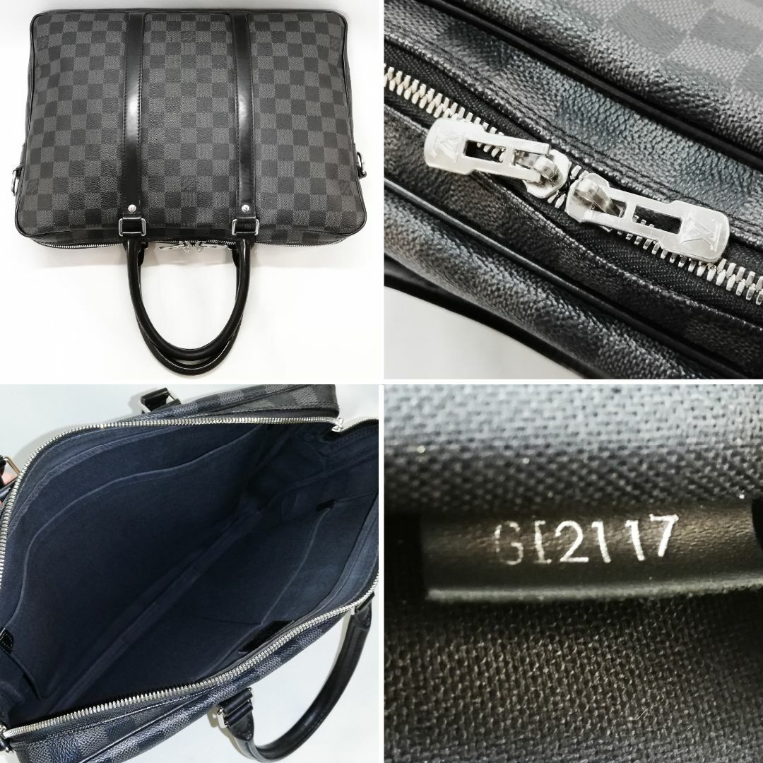 LOUIS VUITTON(ルイヴィトン)の【良品】ルイ・ヴィトン（ダミエ・グラフィット）ポルト・ドキュマン・ヴォワヤージュ メンズのバッグ(ビジネスバッグ)の商品写真