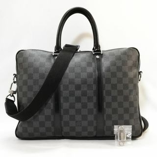 ルイヴィトン(LOUIS VUITTON)の【良品】ルイ・ヴィトン（ダミエ・グラフィット）ポルト・ドキュマン・ヴォワヤージュ(ビジネスバッグ)