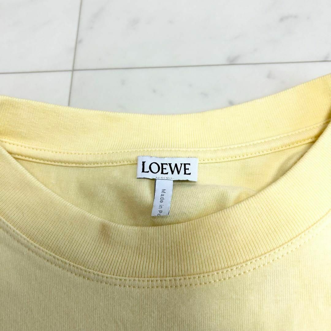 LOEWE(ロエベ)のLOEWE 22SS クロップドTシャツ アナグラム刺繍 ショート丈 イエロー レディースのトップス(Tシャツ(半袖/袖なし))の商品写真