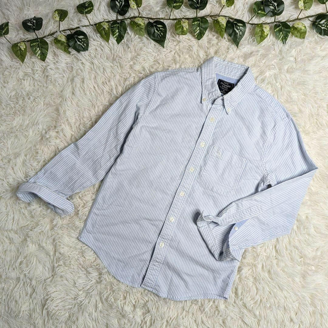 Abercrombie&Fitch(アバクロンビーアンドフィッチ)のAbercrombie&Fich アバクロ ストライプ シャツ ボタンダウン メンズのトップス(シャツ)の商品写真