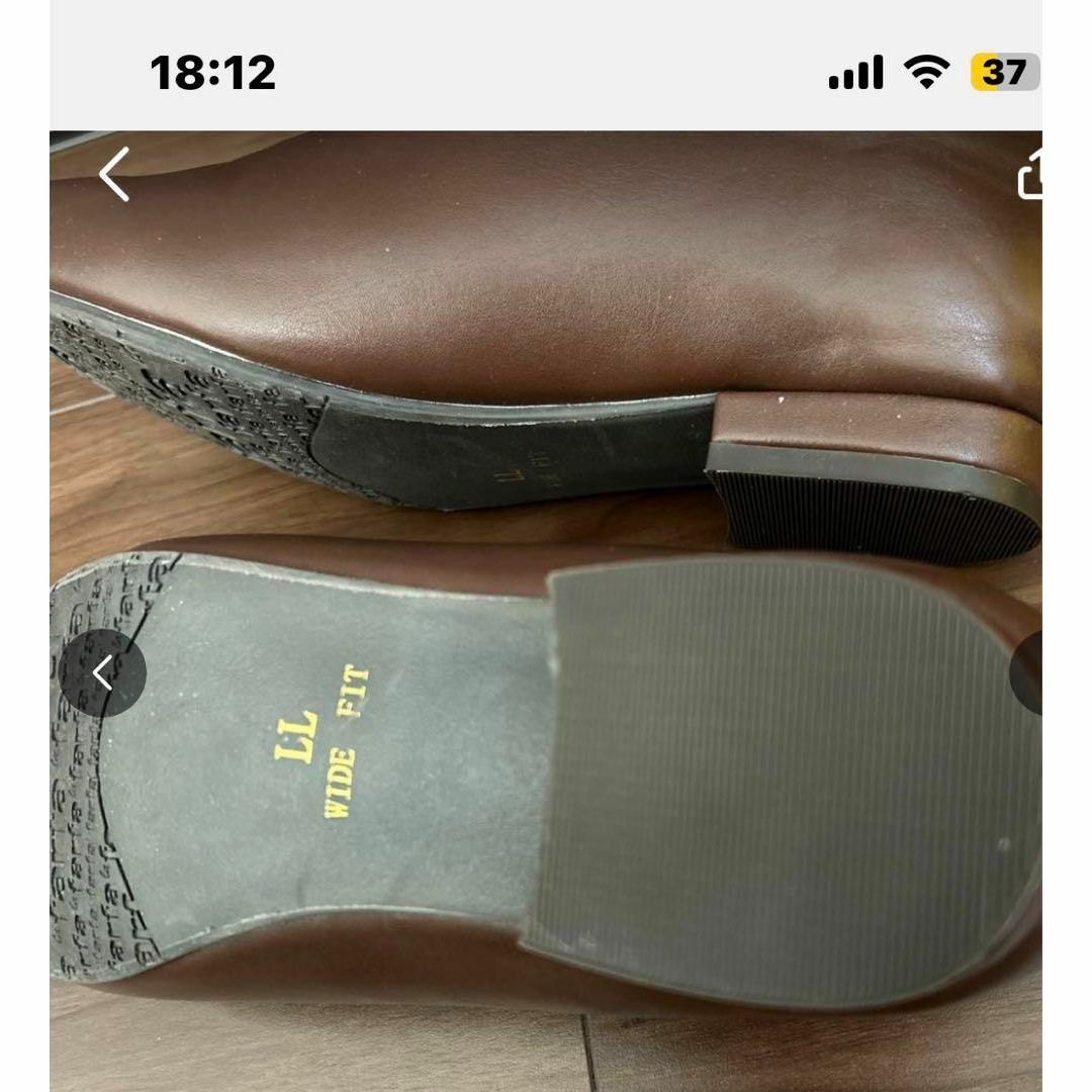 la farfa(ラファーファ)の靴　LL 25cm ラファーファ　ブラウン シューズ レディースの靴/シューズ(ローファー/革靴)の商品写真