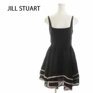 JILLSTUART - ジルスチュアート ジャンパースカート 花柄 0 黒 210804MN5A