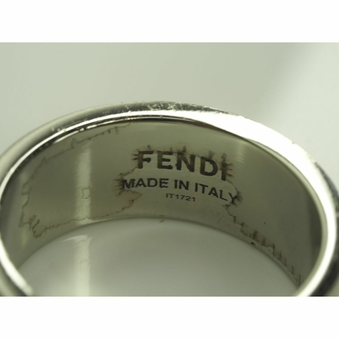 FENDI(フェンディ)の◆ FENDI　フェンディ　ロゴリング　size　M　実寸サイズ22号 レディースのアクセサリー(リング(指輪))の商品写真