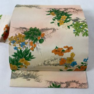 名古屋帯 美品 秀品 正絹 【中古】(帯)