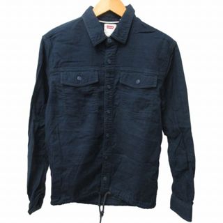 リーバイス(Levi's)のリーバイス シャツブルゾン ジャケット 長袖 紺 ネイビー S ■GY31(シャツ)