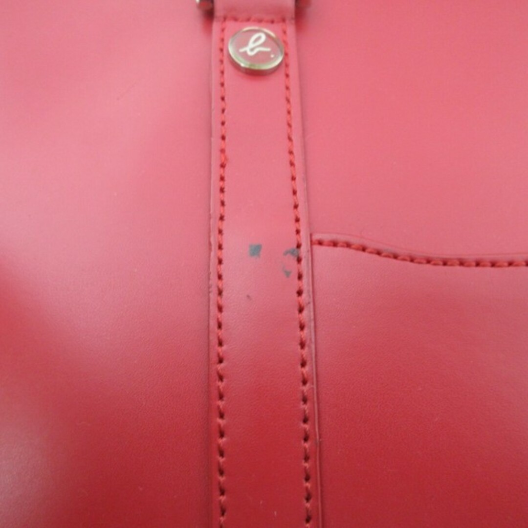 agnes b.(アニエスベー)のアニエスベー トートバッグ ハンドバッグ 皮革 ジップ開閉 レッド IBO48 レディースのバッグ(ハンドバッグ)の商品写真