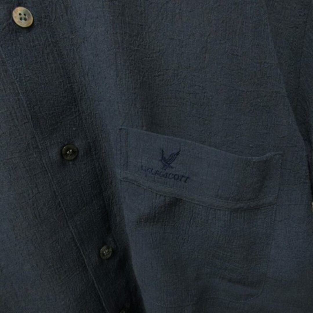 LYLE&SCOTT(ライルアンドスコット)のライル&スコット LYLE&SCOTT カジュアルシャツ 青 M ■GY31 メンズのトップス(シャツ)の商品写真