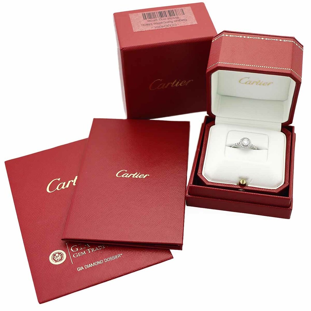 Cartier(カルティエ)のCartier カルティエ デスティネ ソリテール ダイヤモンド(0.51ct G-VVS1-Ex) リング Pt950 プラチナ 日本サイズ約9号 #49 GIA鑑定書【送料無料】【代引き手数料無料】指輪【中古】23260508 レディースのアクセサリー(リング(指輪))の商品写真