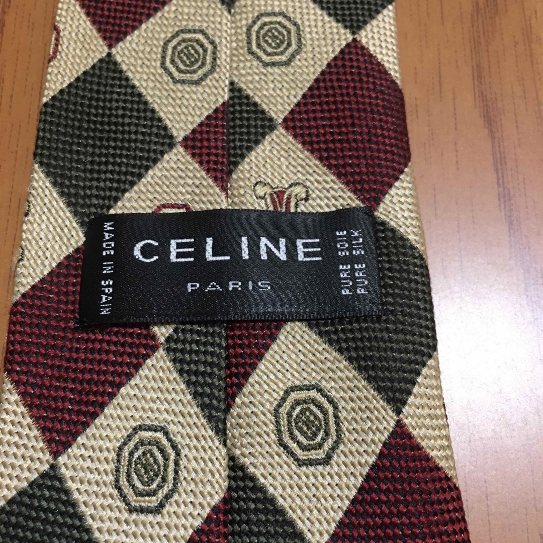 celine(セリーヌ)のCELINE ネクタイ　ダイヤチェック柄 メンズのファッション小物(ネクタイ)の商品写真