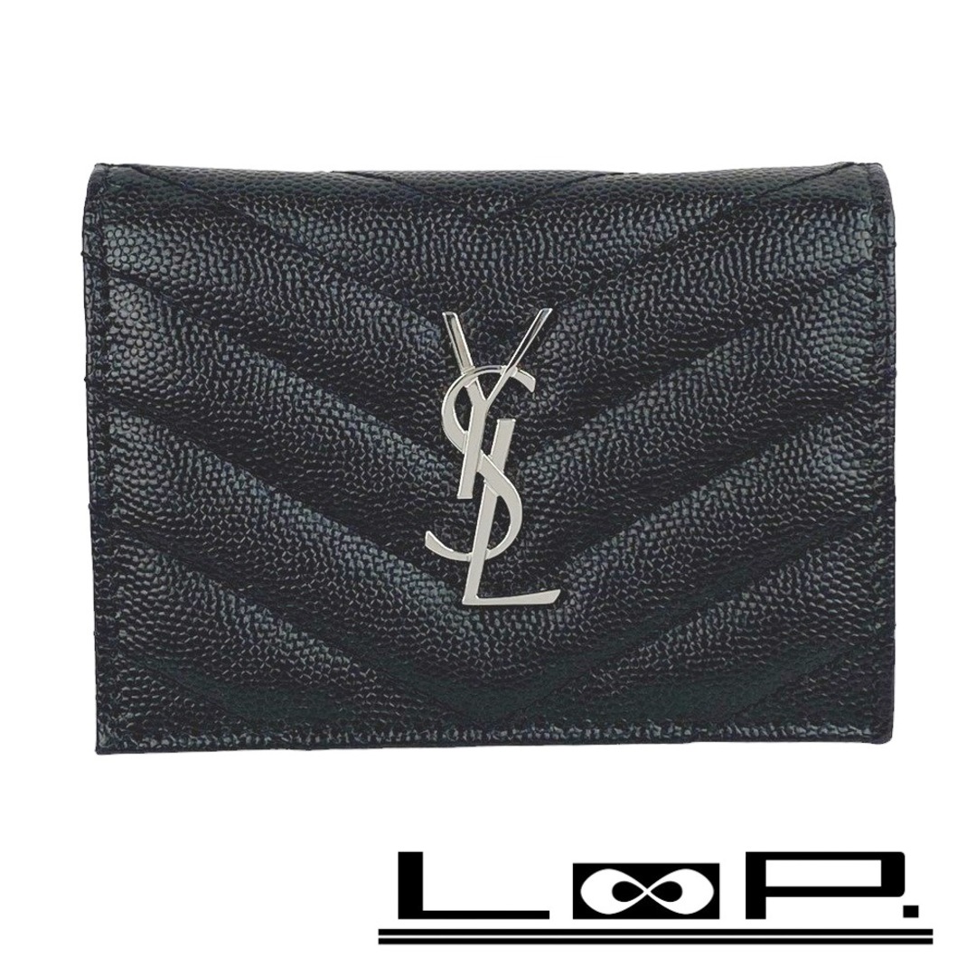 SAINT LAURENT - □美品□ イヴサンローラン 二つ折り 財布 型 SAINT LAURENT - □美品□ イヴサンローラン 二つ折り 財布 型