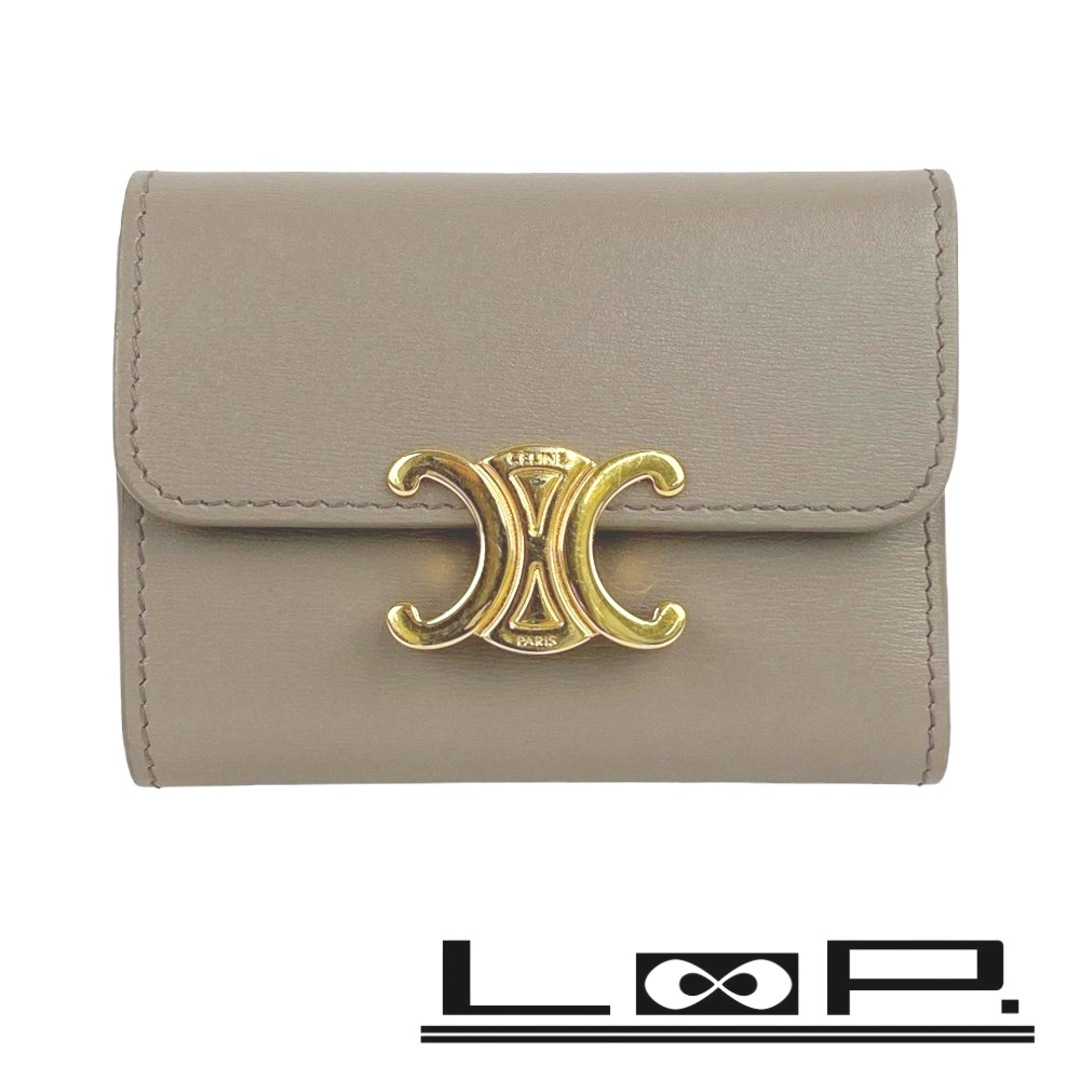 CELINE - □美品□ セリーヌ トリオンフ 三つ折り 財布 コイン CELINE - □美品□ セリーヌ トリオンフ 三つ折り 財布 コイン