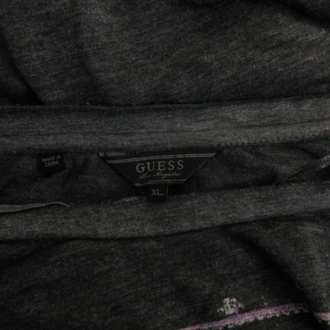 GUESS(ゲス)のゲス GUESS Tシャツ カットソー プリント 半袖 グレー XL ■GY31 レディースのトップス(Tシャツ(半袖/袖なし))の商品写真