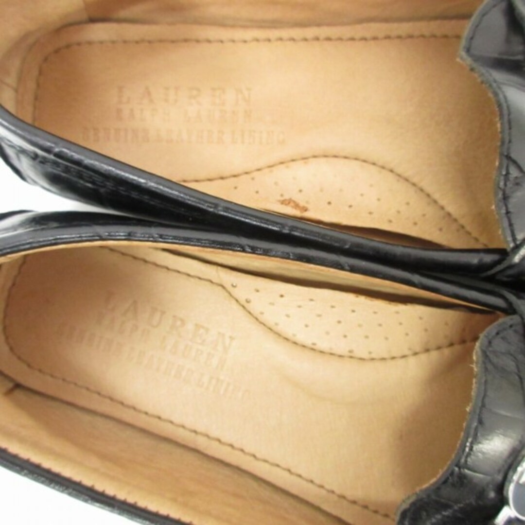 Ralph Lauren(ラルフローレン)のラルフローレン ドライビングシューズ ローファー スリッポン 黒 約23㎝ レディースの靴/シューズ(ローファー/革靴)の商品写真