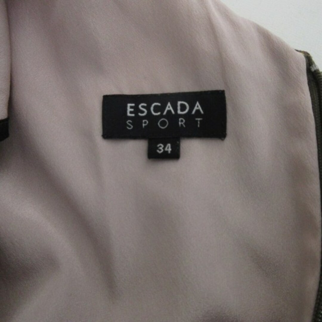 ESCADA(エスカーダ)のエスカーダ ESCADA SPORT 美品 シルク混ワンピース 34 IBO48 レディースのワンピース(ひざ丈ワンピース)の商品写真