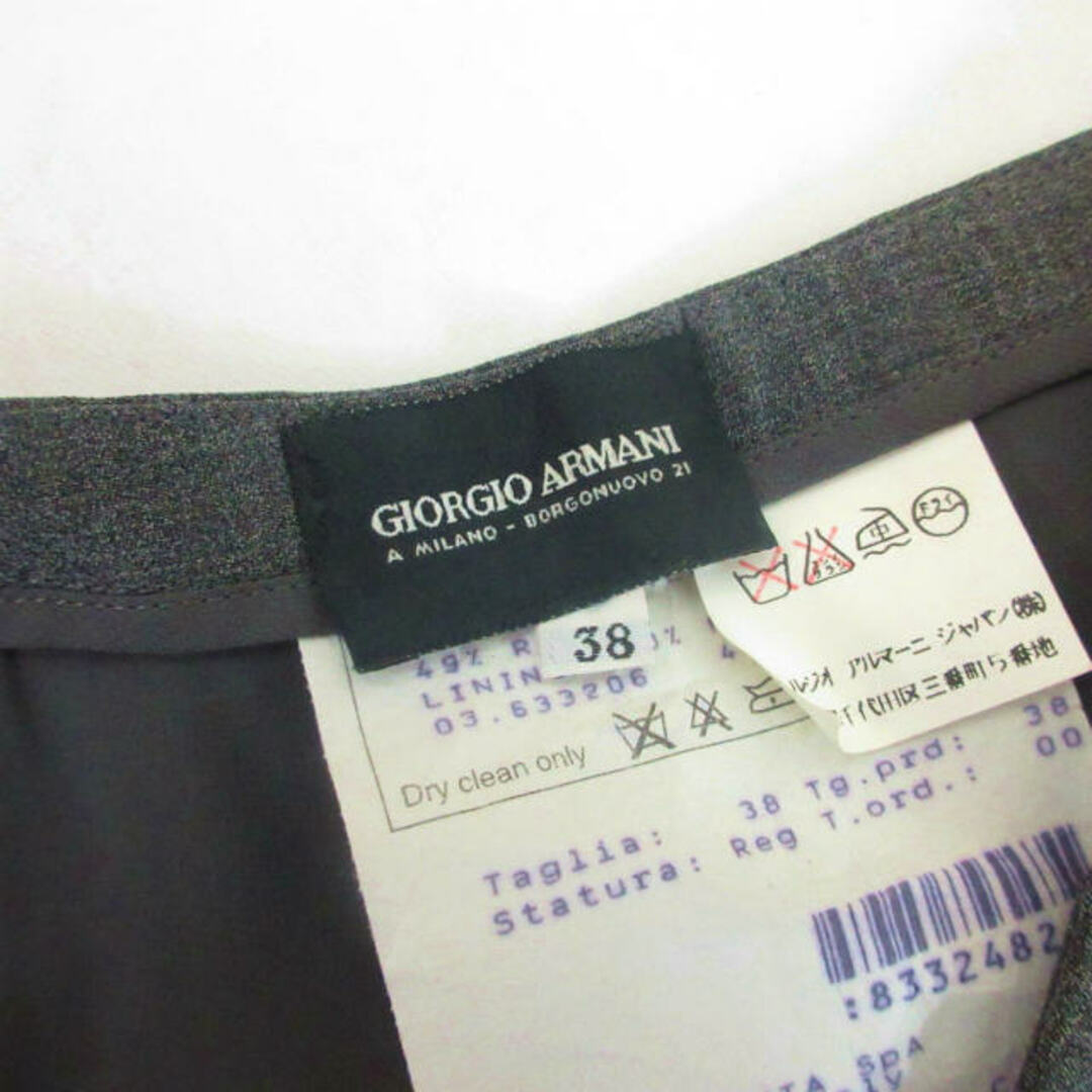 Giorgio Armani(ジョルジオアルマーニ)のジョルジオアルマーニ セットアップ パンツスーツ グレー S IBO48 レディースのフォーマル/ドレス(スーツ)の商品写真