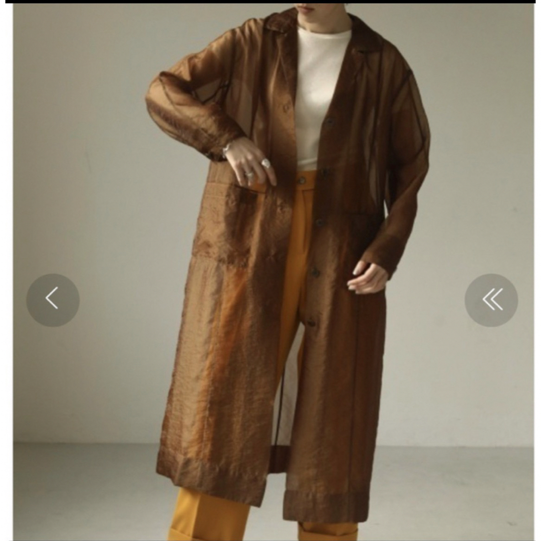 TODAYFUL(トゥデイフル)のTodayful シアーシャツガウン　コート　トゥデイフル レディースのジャケット/アウター(ロングコート)の商品写真