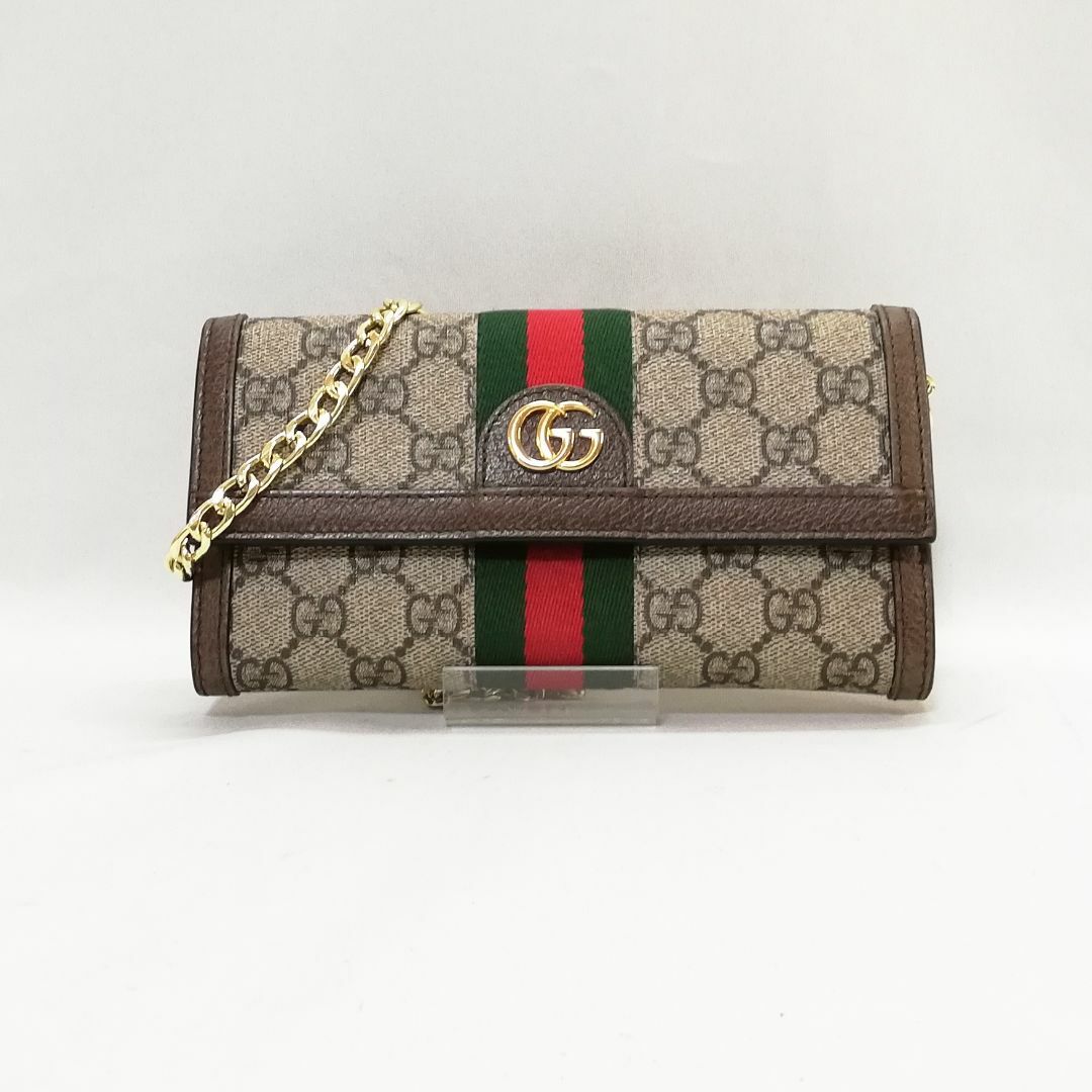 Gucci(グッチ)の【美品】GUCCI(グッチ)　長財布　オフィディア　GGスプリーム　ブラウン レディースのファッション小物(財布)の商品写真