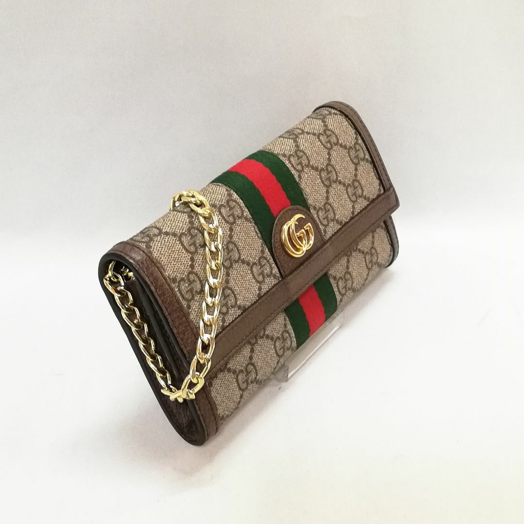 Gucci(グッチ)の【美品】GUCCI(グッチ)　長財布　オフィディア　GGスプリーム　ブラウン レディースのファッション小物(財布)の商品写真