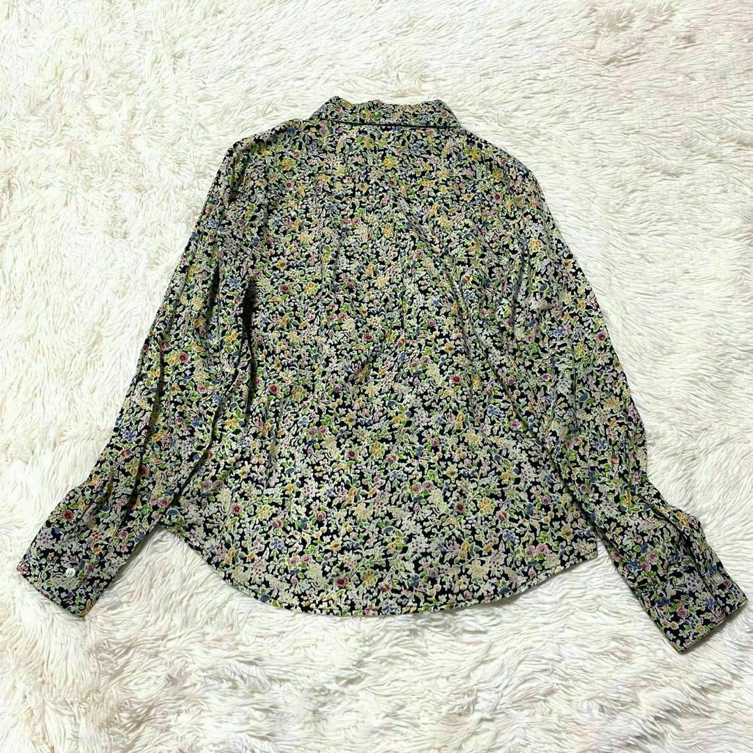 natuRAL vintage(ナチュラルヴィンテージ)のシャツ ブラウス 長袖 花柄 ボタニカル 総柄 レトロ クラシカル M レディースのトップス(シャツ/ブラウス(長袖/七分))の商品写真