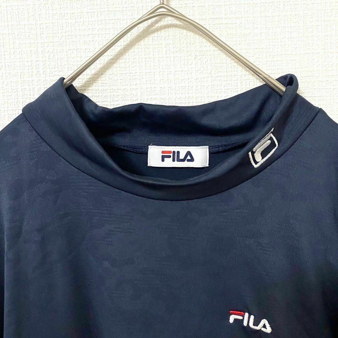 FILA(フィラ)のアンダーウェア インナーウェア フィラ 刺繍ロゴ カモフラ L ネイビー メンズのトップス(Tシャツ/カットソー(七分/長袖))の商品写真