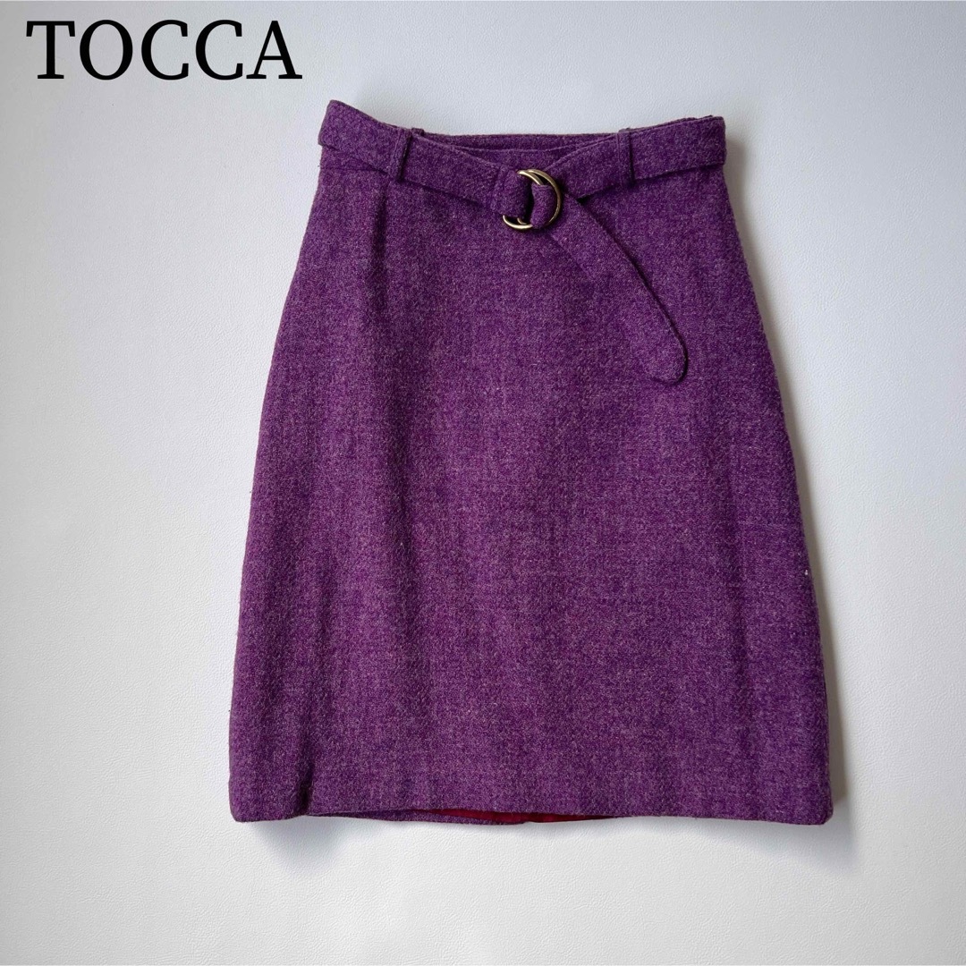 TOCCA(トッカ)の美品　TOCCA トッカ　フレアスカート　ウール レディースのスカート(ひざ丈スカート)の商品写真