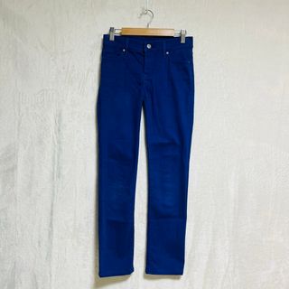 リーバイス(Levi's)の◇カラーデニム◇リーバイス　ストレートデニム　スリム　ブルー　w24 (デニム/ジーンズ)