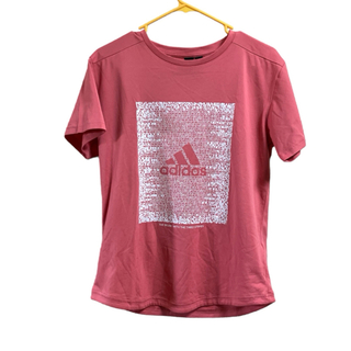 アディダス(adidas)のアディダス　レディース　ティーシャツ　ピンク　綺麗め　可愛い(Tシャツ(半袖/袖なし))