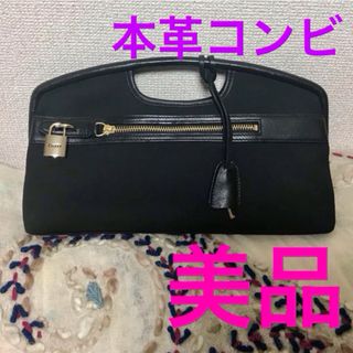 DKNY - 美品❤️DKNY★本革コンビバッグ　キレイ目デザイン　冠婚葬祭にも◎