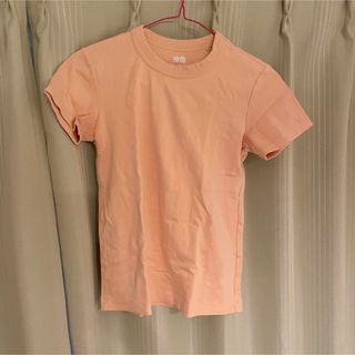 ユニクロ(UNIQLO)のクルーネックT 半袖 Lightorange ライトオレンジ Tシャツ ユニクロ(Tシャツ(半袖/袖なし))