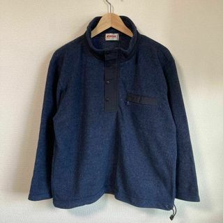 マックレガー(McGREGOR)の90s McGREGOR マックレガー ハーフジップ　フリース　古着　紺色　M(スウェット)