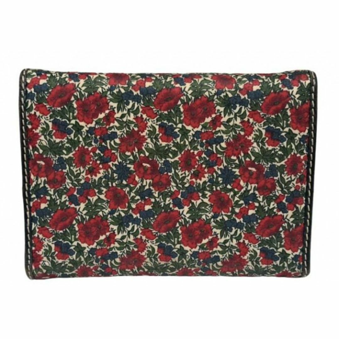 Vivienne Westwood(ヴィヴィアンウエストウッド)のヴィヴィアンウエストウッド 三つ折り 財布 花柄 キャンバス レザー 小銭入れ レディースのファッション小物(財布)の商品写真