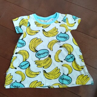 ニシマツヤ(西松屋)のバナナ柄子どもTシャツ サイズ90(甚平/浴衣)