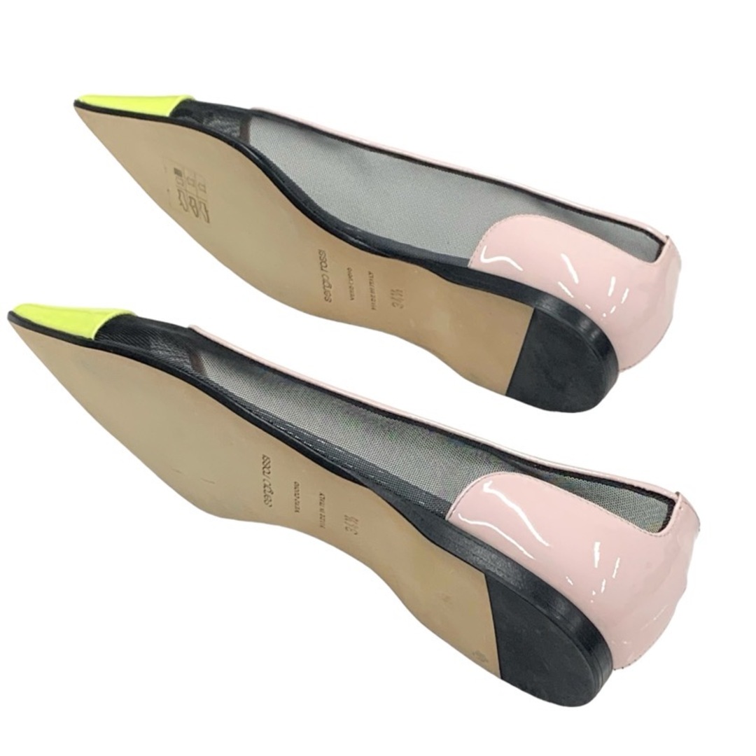 Sergio Rossi(セルジオロッシ)のセルジオロッシ sergio rossi パンプス フラットパンプス フラットシューズ 靴 シューズ メッシュ パテント マルチカラー レディースの靴/シューズ(ハイヒール/パンプス)の商品写真
