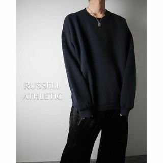 ラッセルアスレティック(Russell Athletic)のラッセルアスレチック オーバーサイズ 無地 スウェット トレーナー 黒 2XL(スウェット)