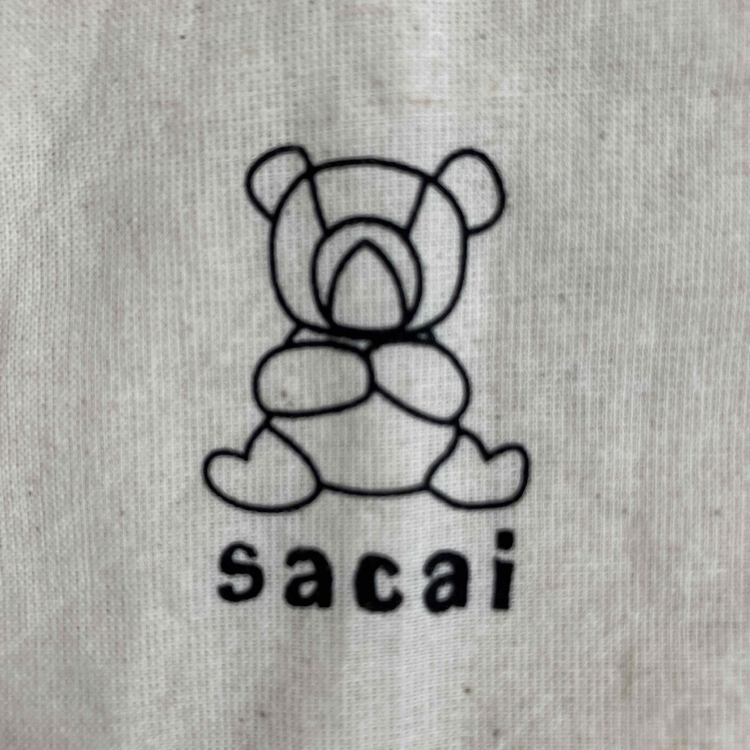 sacai(サカイ)のサカイ　トートバッグ　キナリ　クマ熊テディベア　エコバッグ レディースのバッグ(トートバッグ)の商品写真