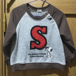 スヌーピー(SNOOPY)のピーナッツ　スヌーピーのトレーナー　サイズ90　[418](Tシャツ/カットソー)