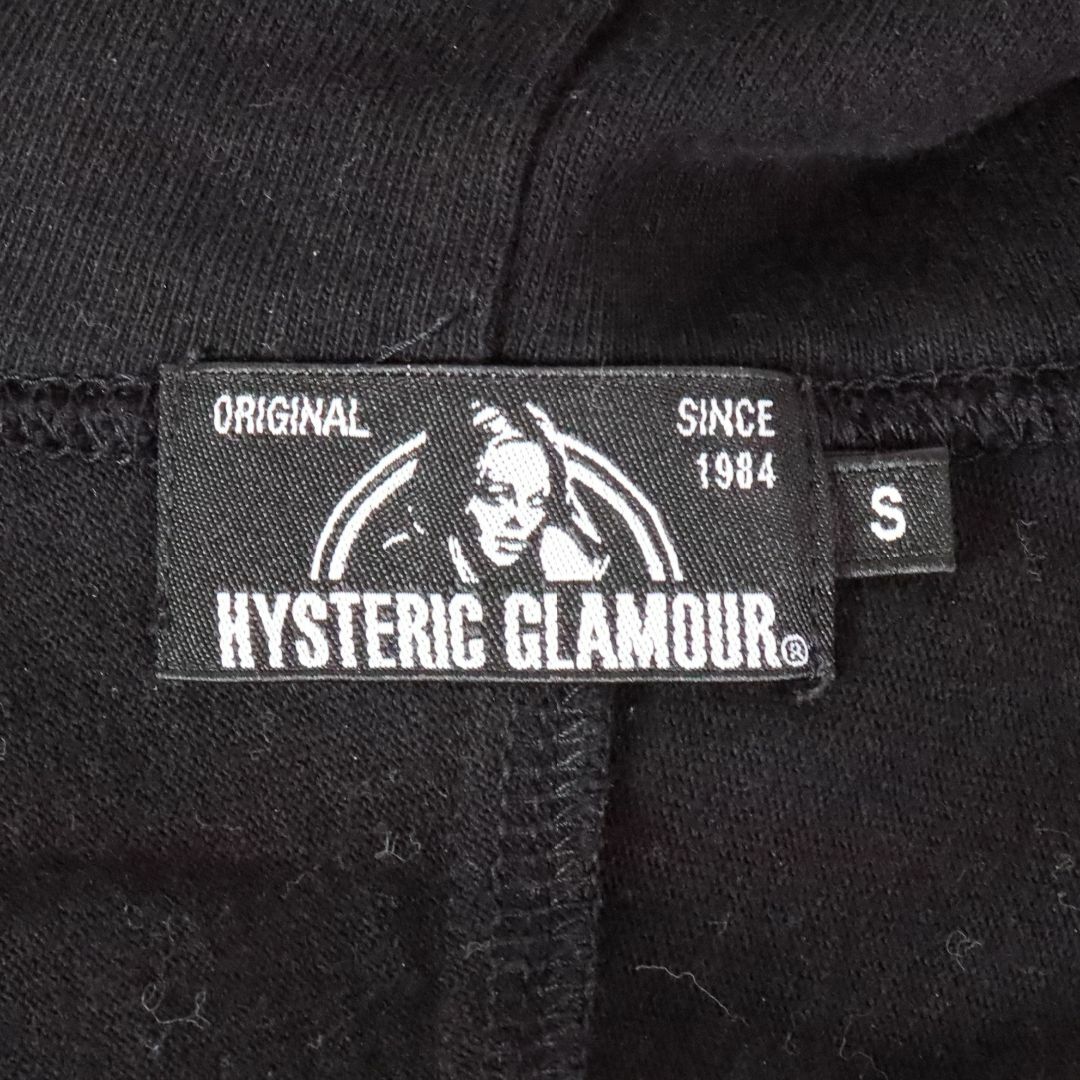 HYSTERIC GLAMOUR(ヒステリックグラマー)のHYSTERIC GLAMOUR　ヒステリックグラマー　パーカー　黒　Ｓ メンズのトップス(パーカー)の商品写真