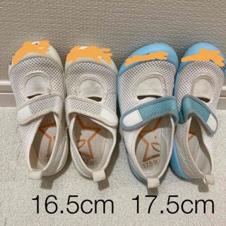 ムーンスター(MOONSTAR )のMoonStar 上履き　16.5cm 17.5cm 記名あり(スクールシューズ/上履き)