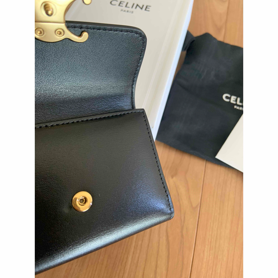 CEFINE(セフィーヌ)の美品 CELINE セリーヌ コイン入れ付きコンパクトウォレット トリオンフ レディースのファッション小物(財布)の商品写真